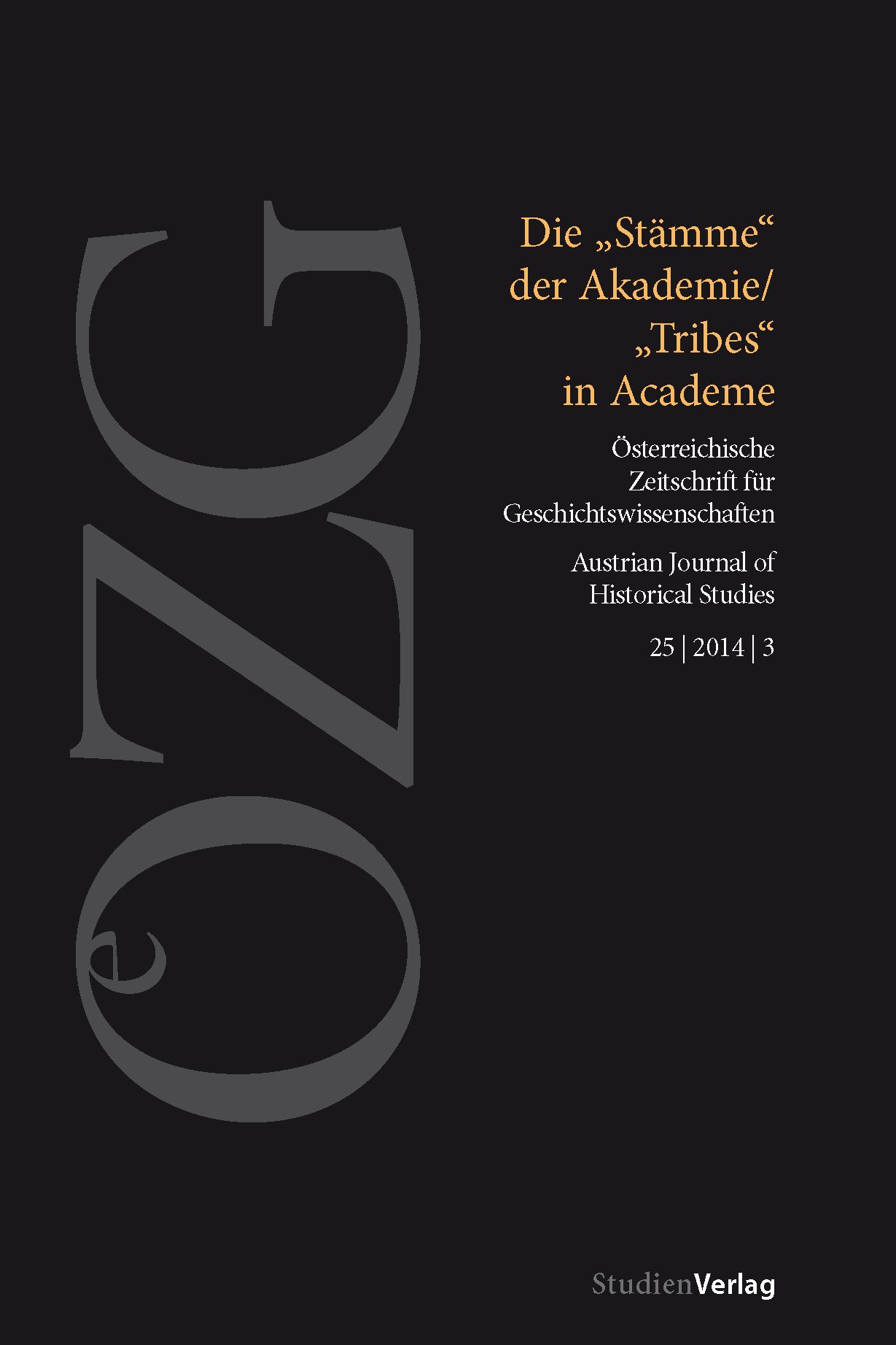 					Ansehen Bd. 25 Nr. 3 (2014): Die "Stämme" der Akademie
				