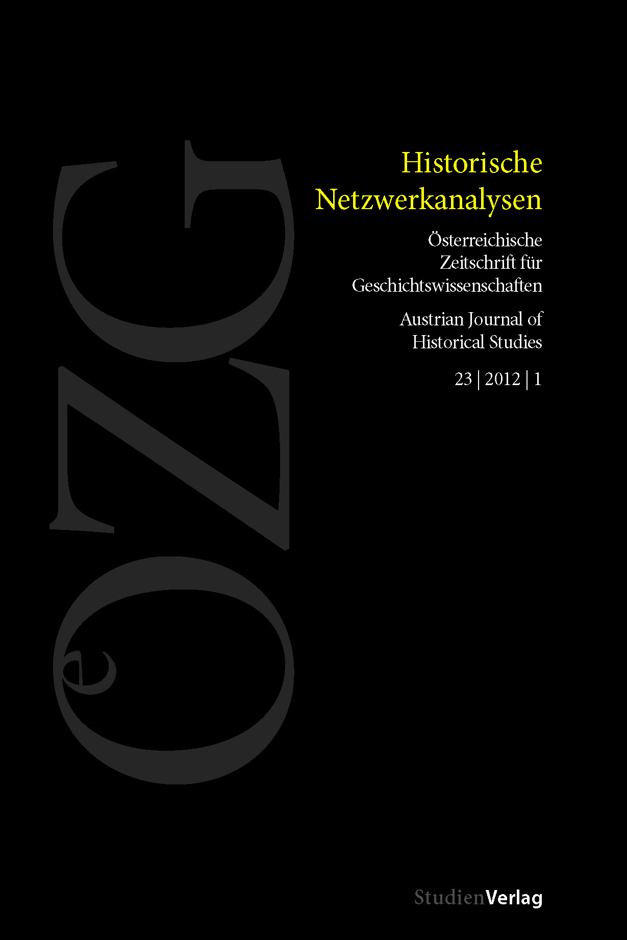 					Ansehen Bd. 23 Nr. 1 (2012): Historische Netzwerkanalysen
				