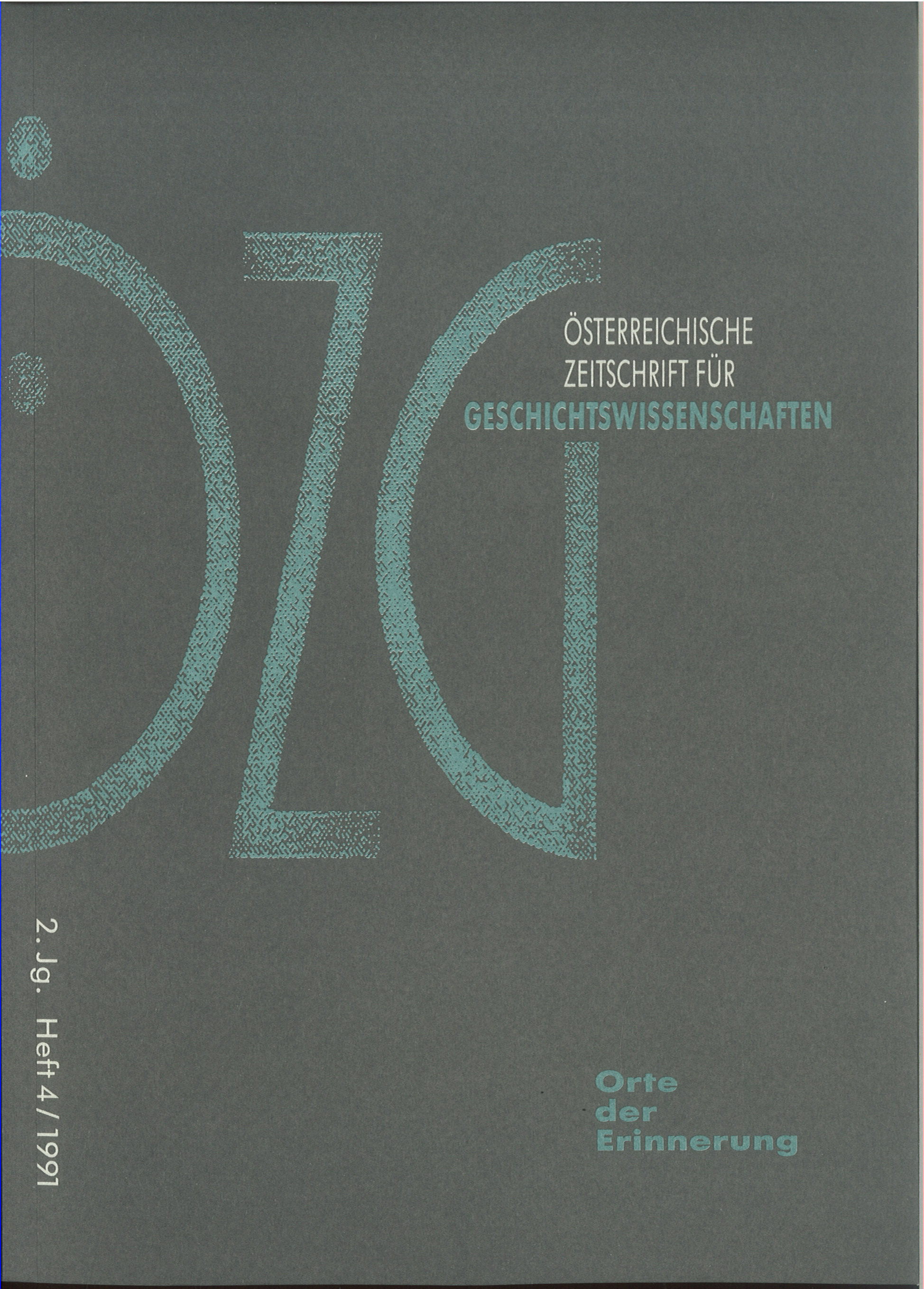					Ansehen Bd. 2 Nr. 4 (1991): Orte der Erinnerung
				